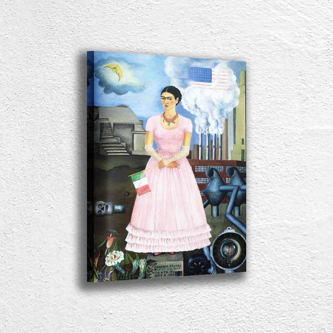Frida Kahlo Self Portrait Canvas Print: Limited Edition Giclée - Etsy