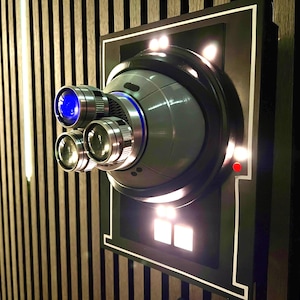 Star Wars inspired voice activated panel droid from the Andor Series