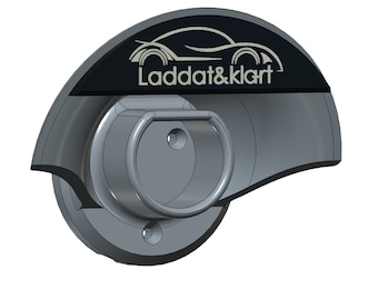 Personalized EV car charger cable wall mount.