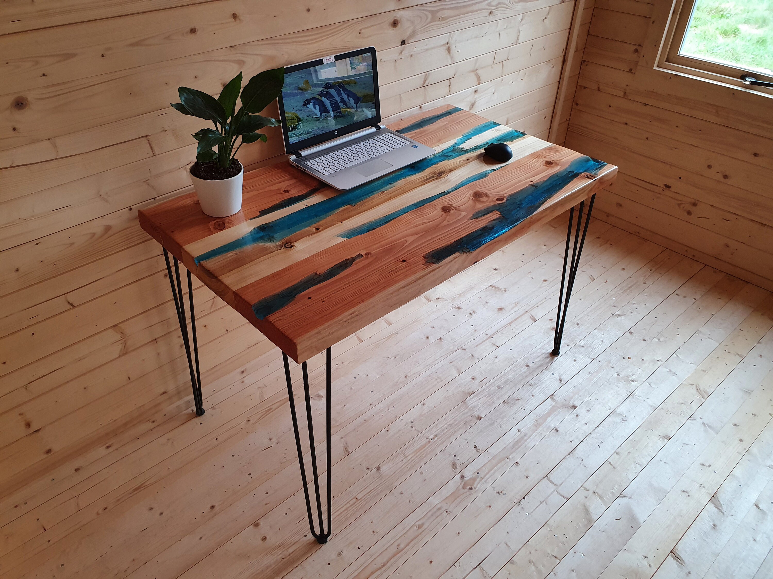 Wooden boho desk deals