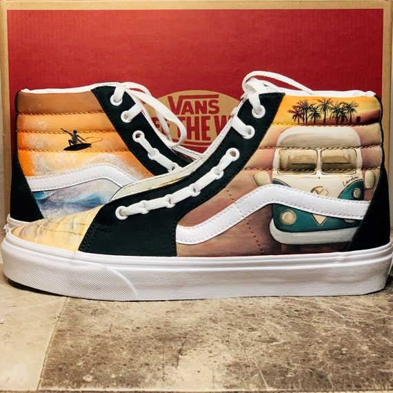 custom hi top vans