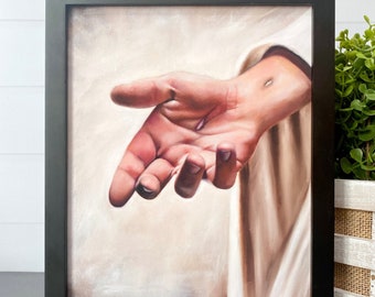 Jesus Hand Painting - Etsy