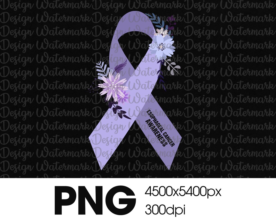 Esophageal Cancer Awareness Periwinkle Ribbon Instant Download Etsy