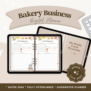 2026 Bakery Business Digital Planner l (Digital Download)