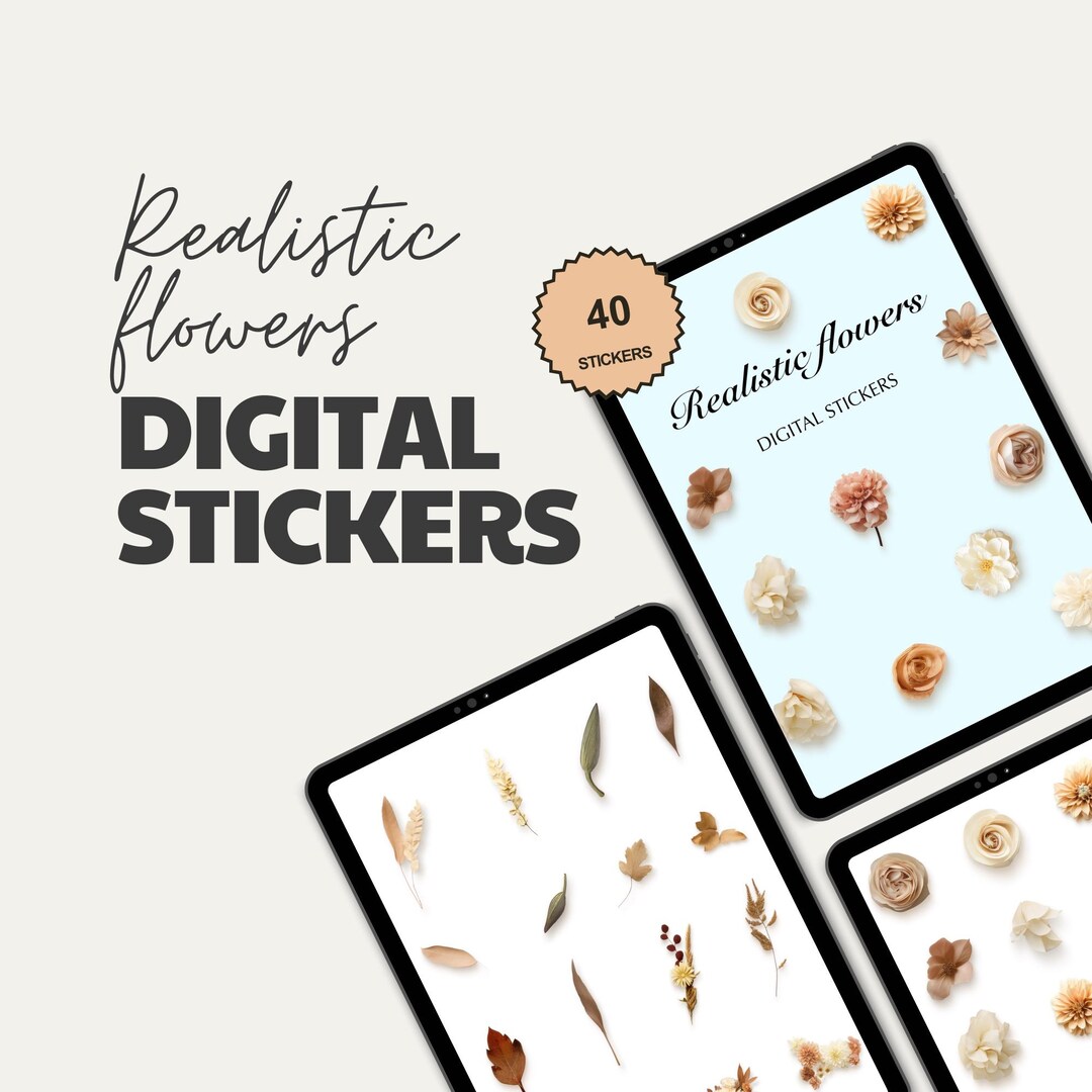 Digital Stickers Goodnotes, Precropped Digital Planner Stickers, Daily ...