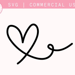 Flourish Heart SVG, Calligraphy Flourish, Fancy Heart SVG, Hand Drawn Heart Svg, Decorative svg, Heart Swirls Svg, Svg bazgroły. Heart Doodle