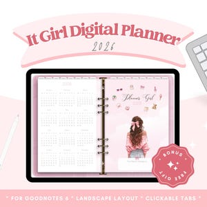 It Girl Digital Planner 2026 | GoodNotes | iPad Planner 2026