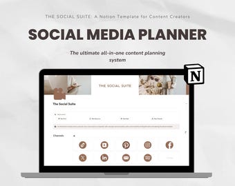 Notion Social Media Planner: Content Calendar & Tracker (Digital Download)