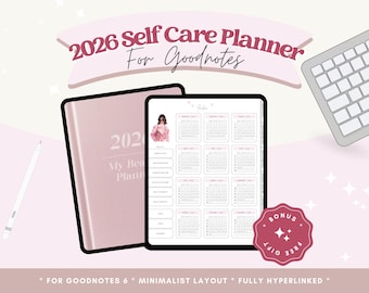 Self Care Digital Planner | 2026 Digital Planner GoodNotes | iPad Planner 2026