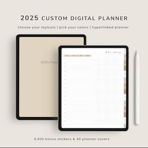 2025 Digital Planner, GoodNotes Planner, ADHD Planner, iPad Digital Planner, Custom Planner, Daily Weekly Journal