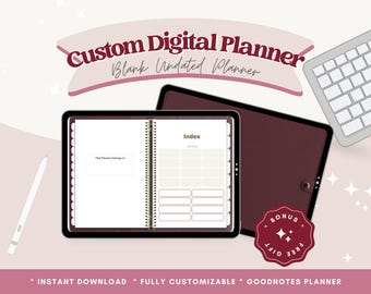 Custom Digital Planner with inserts
