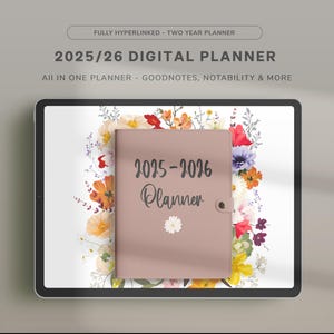 2025-2026 Digital Planner for iPad | Digital Weekly & Monthly Planner | 2025 2026 Digital Planner Goodnotes, Notability, Digital Journal