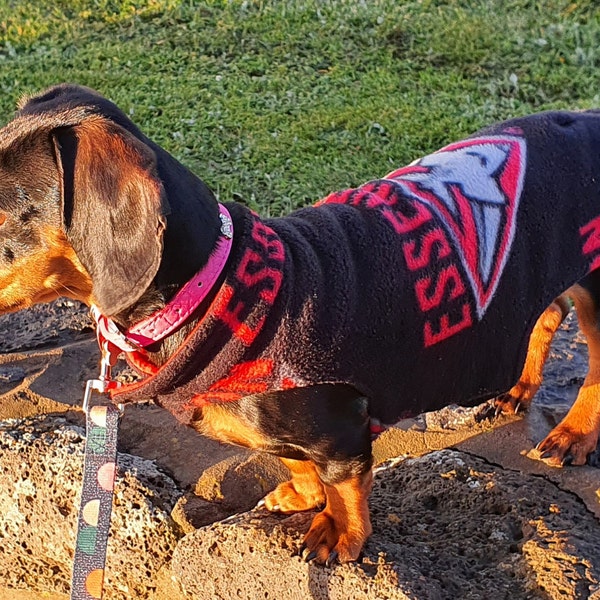 Footy Colours Double Fleece Pet Jacket/Coat - Most teams available