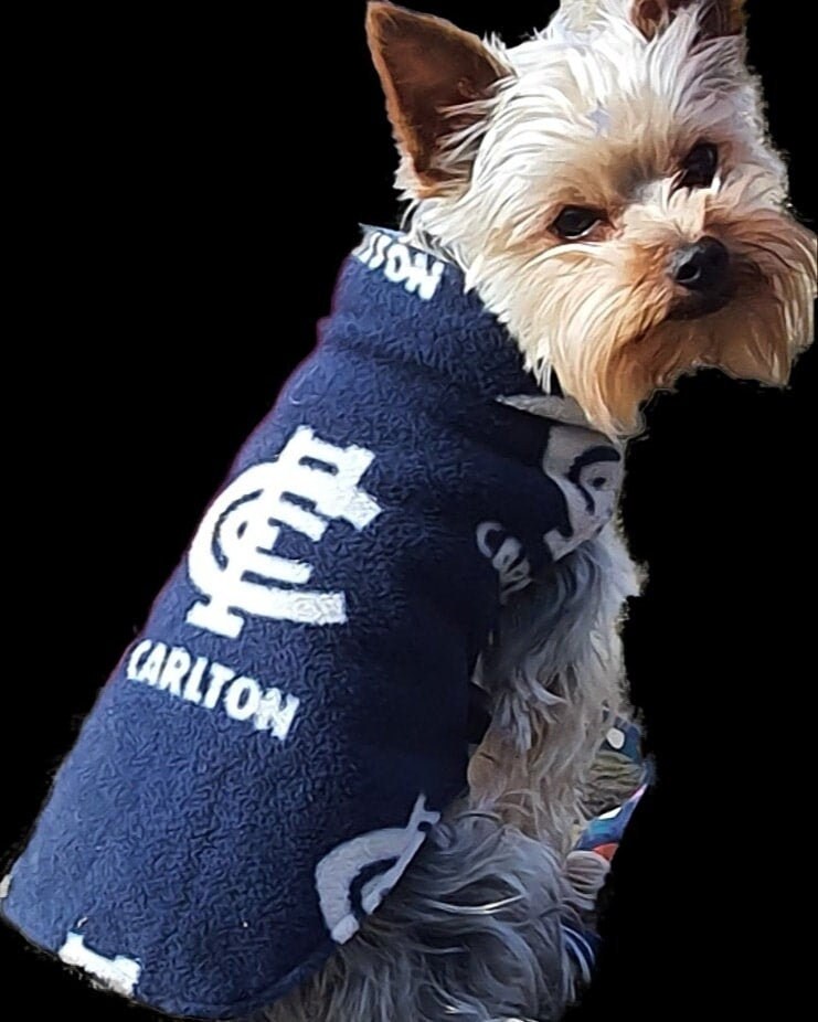 AFL Footy Colours Double Fleece Pet Jacket/coat All Teams Etsy Australia
