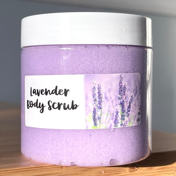 Lavender Body Scrub | Selfcare | Skincare | Gifts | Whipped | Bodycare | Lavender | Bath | Body | Foaming | Sugar Scrub | Exfoliating