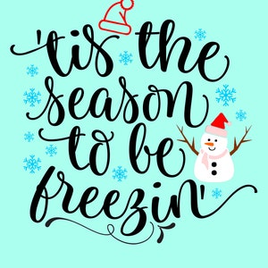 Season for Freezin- Planner Cover - INSTANT DOWNLOAD