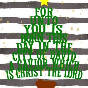 Christ is Born Planner Cover - INSTANT DOWNLOAD