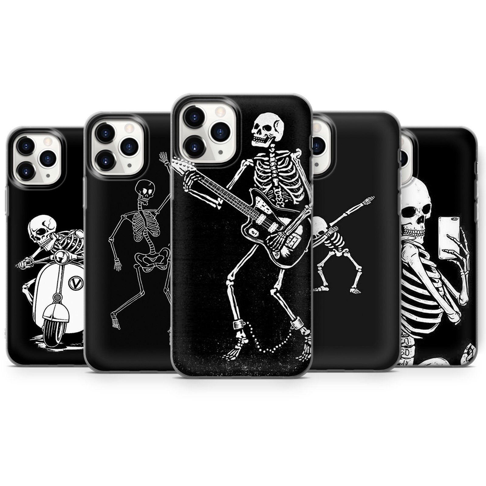 Skeleton Phone Case Halloween Cover For iPhone 7 8 XS XR Etsy
