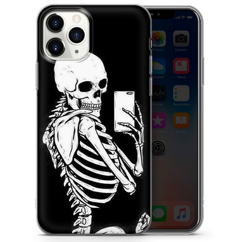 Skeleton Phone Case Halloween Cover para iPhone 7 8 XS XR Etsy