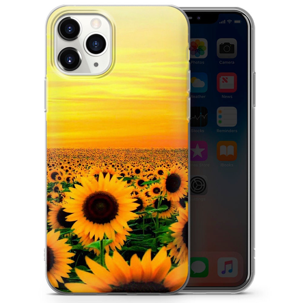 Sunflower Phone Case Floral For iPhone 7 8 XS XR 11 12& Etsy