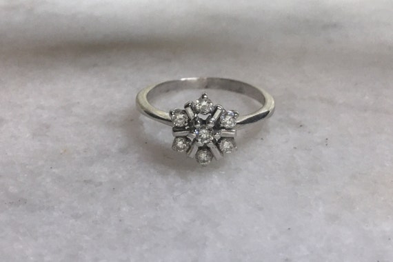 9ct White Gold Diamond Necklace And Ring Set Gem