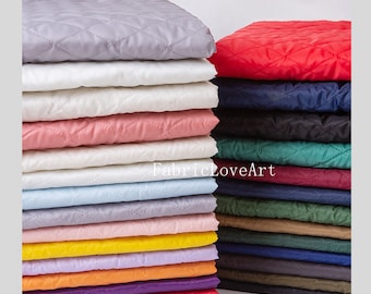 Quilted Polyester Lining Fabric: 22 Colors, Warm Winter DIY Fabric (By The Half Yard)