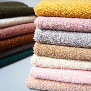 Teddy Sherpa Fleece Fabric: Plush Cashmere Blend, By The Half Yard