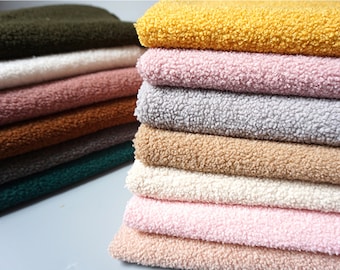 Teddy Sherpa Fleece Plyschtyg, halv meter, material för leksaker
