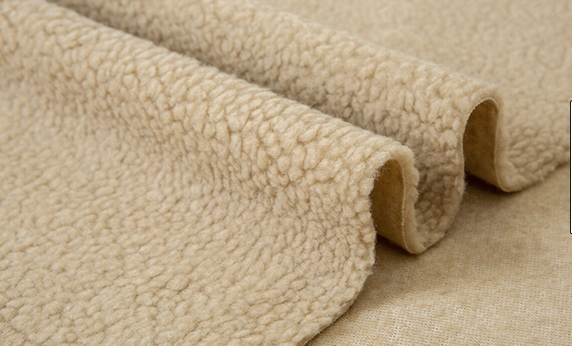 ON SALE Lamb wool fabric thick coral fleece fabric plush Etsy