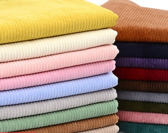 Selling! 8 Walse Corduroy fabric, solid  corduroy fabric, sofa coat fabric, DIY handmade fabric， By The Half Yard