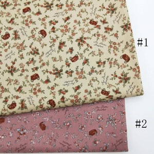 コットンツイル生地コテージ 1/2ヤード(長さ) x 61インチ(幅)