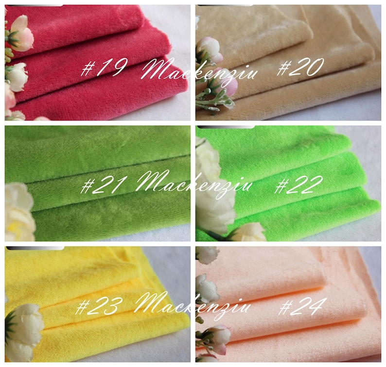 Solid Smooth Minky Fabric: Plush Cuddle Fabric - 65'' Wide By The Yard image 5