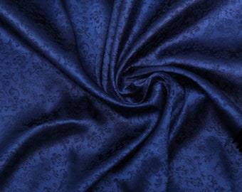 Blue Dragon Brocade Fabric - Jacquard Style (47'' Width)