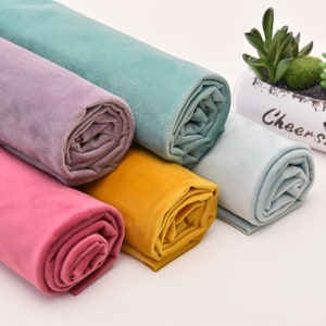 Velvet Fabric, Soft Velvet Fabric, Velvet Upholstery Fabric, Polyester Velvet, Sewing Fabric 1/2 Yard