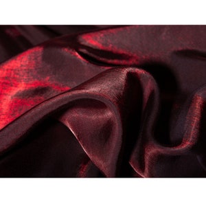 Wine Red Silk Fabric: Designer Dress Material (1/2 Yard)