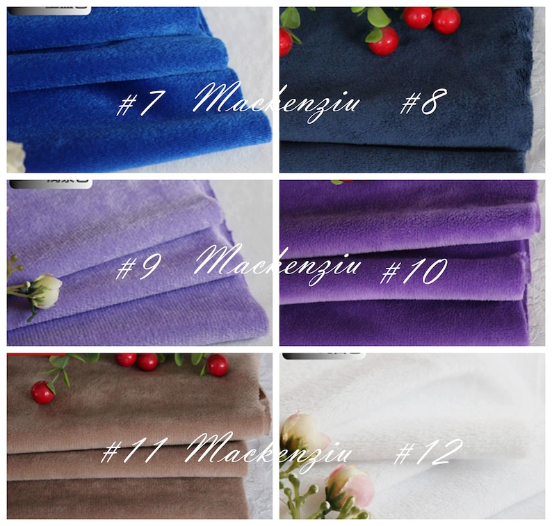 Solid Smooth Minky Fabric: Plush Cuddle Fabric - 65'' Wide By The Yard image 3