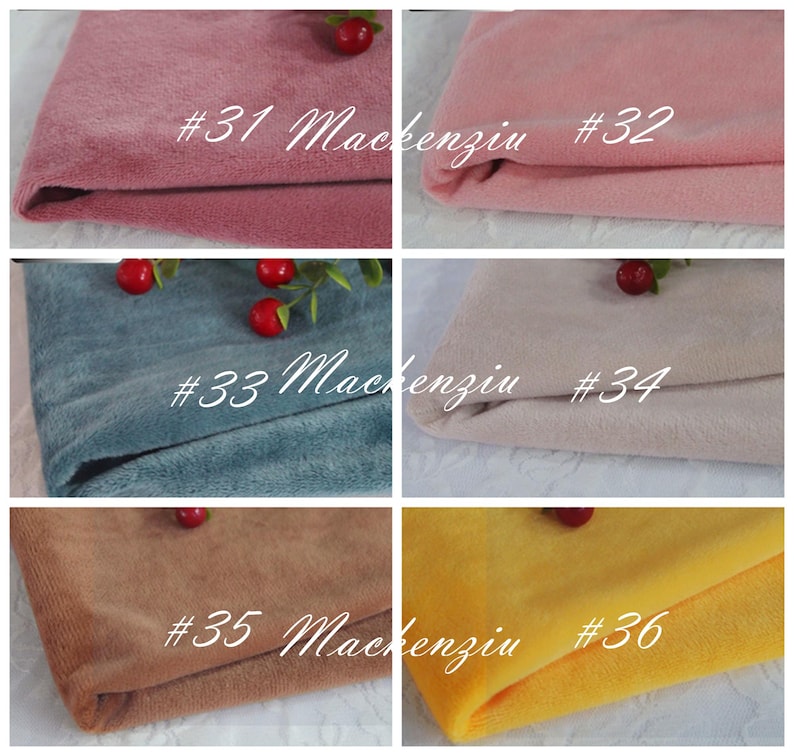 Solid Smooth Minky Fabric: Plush Cuddle Fabric - 65'' Wide By The Yard image 7