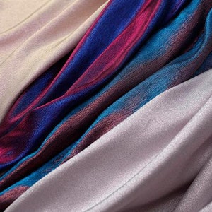 4 Color Pink Blue Color Jacquard Fabric - Flash Aurora Mirage Fabric - Cosplay Dress Fabric - Stage Fabric by the yard