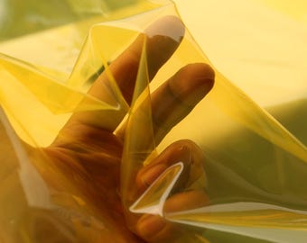 Transparenter TPU-Stoff: Weiches, klares Vinyl für Regenmäntel, Handtaschen - 1/2 Yard