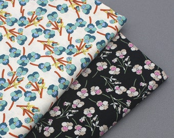 100% Cotton Fabric, Cotton printed poplin fabric, Printed Fabric, Dress fabric 1/2 Yard