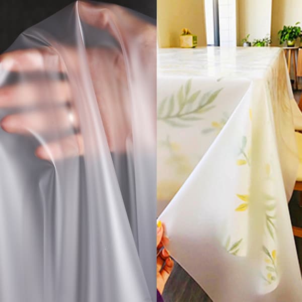 Translucent tpu fabric- Trandparent PVC bag - Safety Food grade TPU - Garment raincoat film waterproof TPU plastic - By The Hlaf Yard