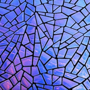Spegelfärgat silverpaljetttyg: 2-vägs stretchigt broderi med glitter, geometrisk metallic bild 6