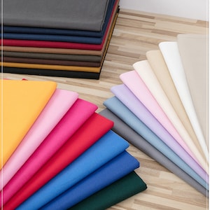 Plain Cotton Canvas Fabric: 59'' Wide, DIY Sewing Material (By the Half Yard)