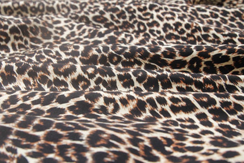 Cotton Fabric 100% Cotton Fabric Cotton Leopard Print Fabric Fabric mask Face Mask Fabric 1/2 Yard image 3