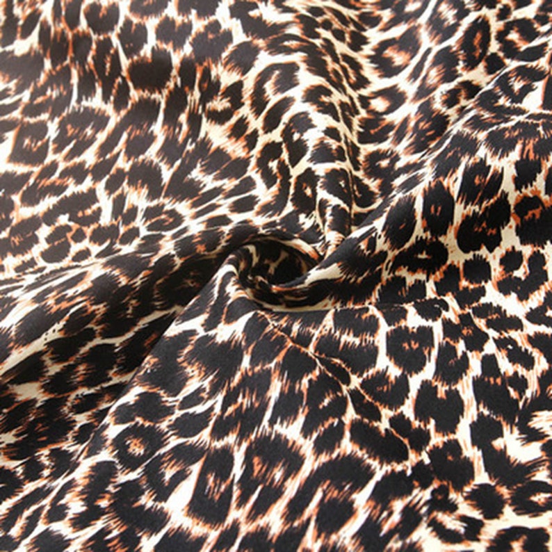Cotton Fabric 100% Cotton Fabric Cotton Leopard Print Fabric Fabric mask Face Mask Fabric 1/2 Yard image 2