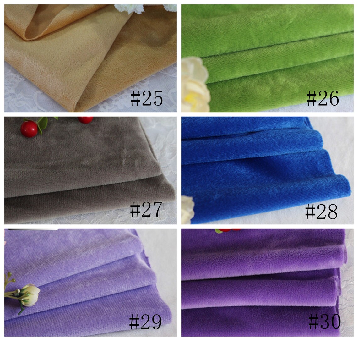 Solid Smooth Minky Fabric Cuddle Fabric Plush Toys Fabric Etsy