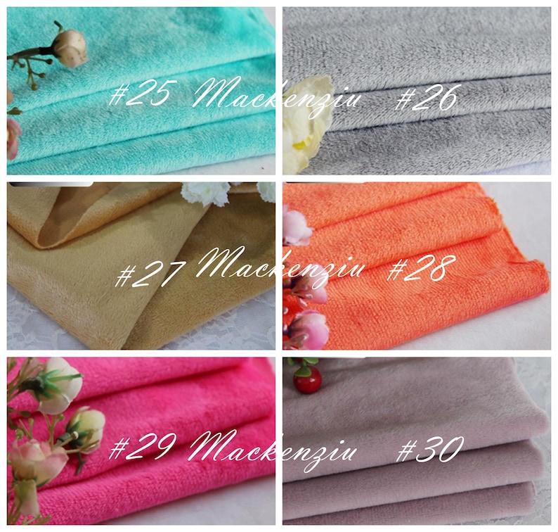 Solid Smooth Minky Fabric: Plush Cuddle Fabric - 65'' Wide By The Yard image 6
