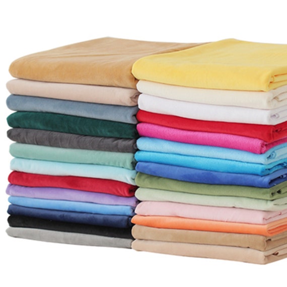 Solid Smooth Minky Fabric Short Plush Crystal Super Soft Etsy