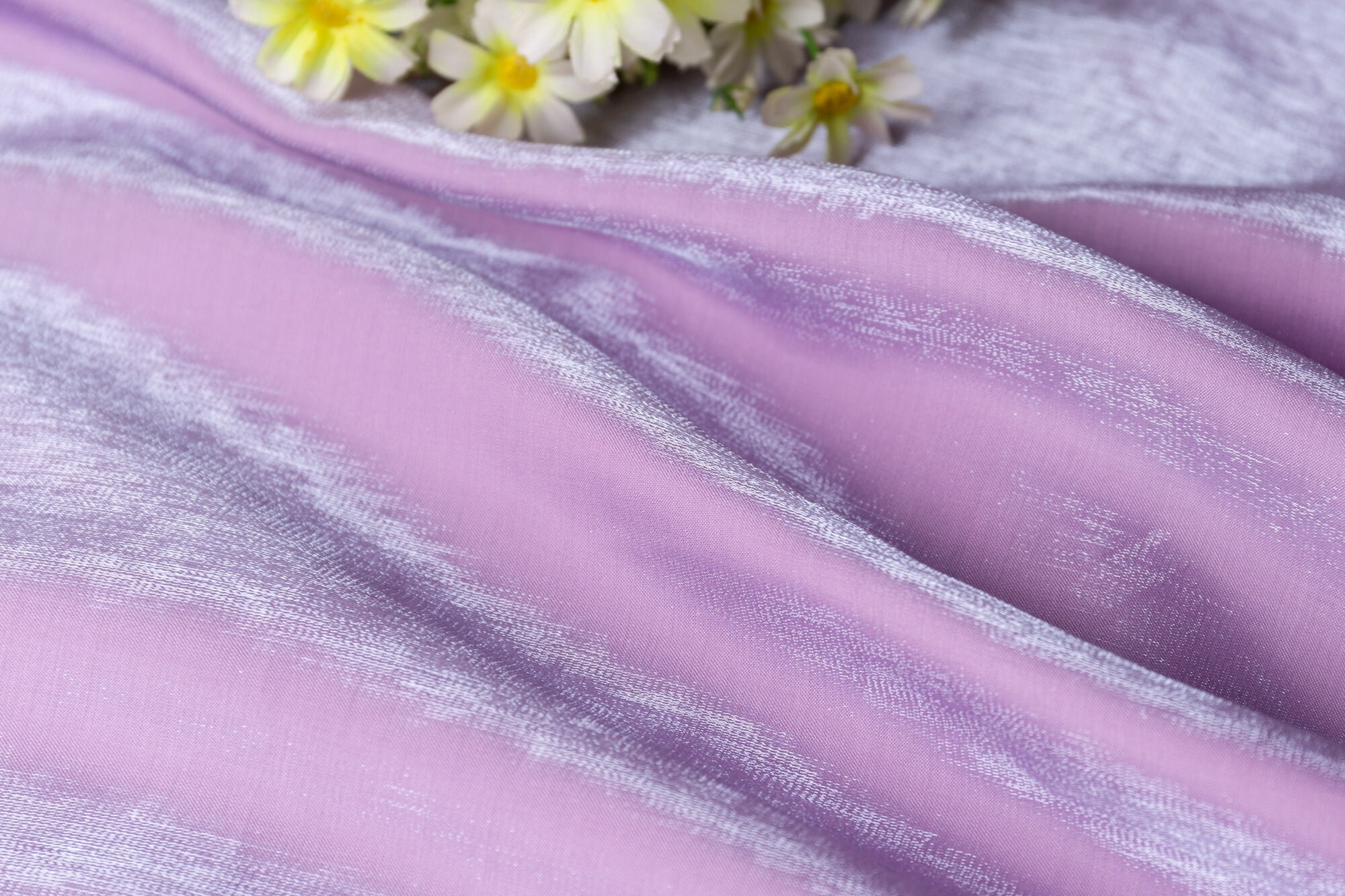 Blue-purple Gradient Cloth Pure Cotton Skin Luster Silk Cloth Breathable  Shirt Pants Skirt Dress Fabric by the Yard 