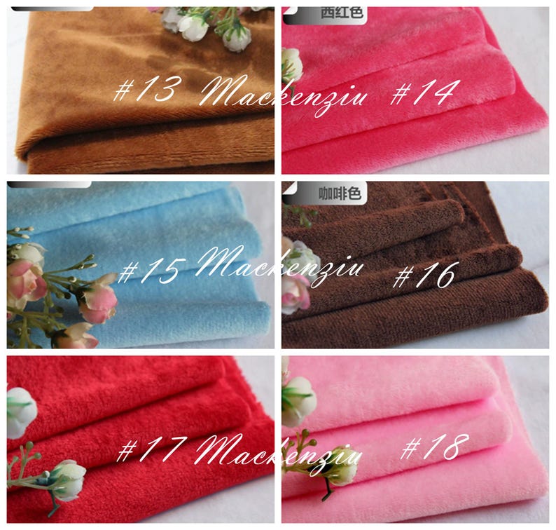 Solid Smooth Minky Fabric: Plush Cuddle Fabric - 65'' Wide By The Yard image 4